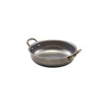 GENWARE - VINTAGE STEEL ROUND DISH 15.5 x 4 CM