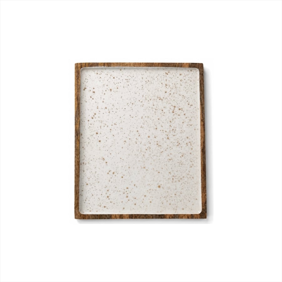 Gtsa Gold Spots Prestige White Wooden Tray Stackable Gn 1/2 32.5 X 26.5 Cm