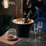 ESPIEL - CHAMPAGNE BUCKET ST/ST MATT BLACK 35.5 x 22 CM - Image 2
