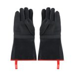 GTSA - PAIR HEAT RESISTANT OVEN GLOVES BLACK 43 CM NEOPRENE +300°C
